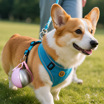 Portable Dog Water Bottle + Bowl
