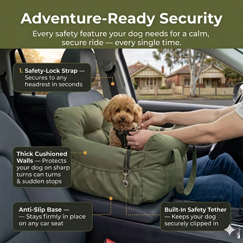 Australian Paws™ CozyRide Dog Car Seat