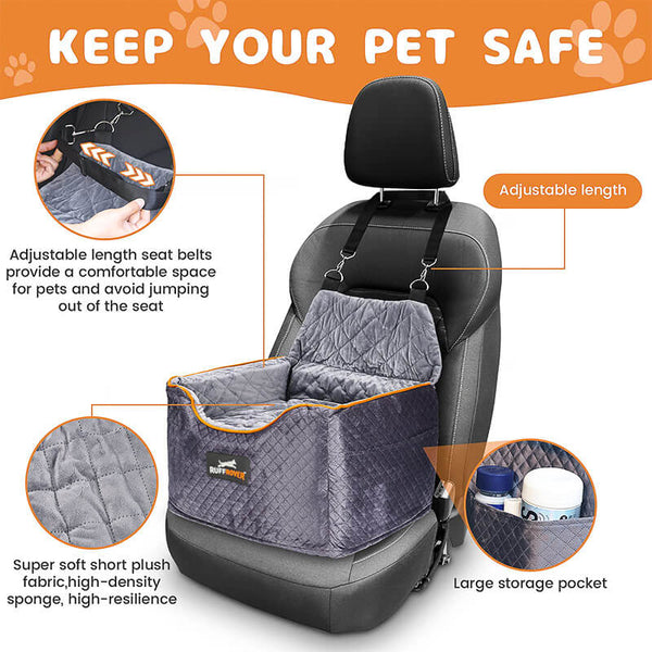 RuffRover Plush Booster Seat Comfort